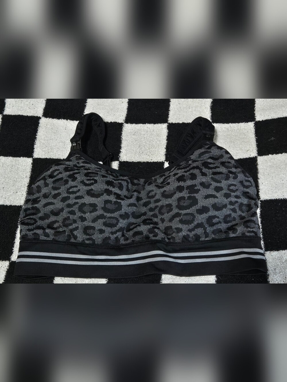 Momcozy leopard print nursing bra 2XL